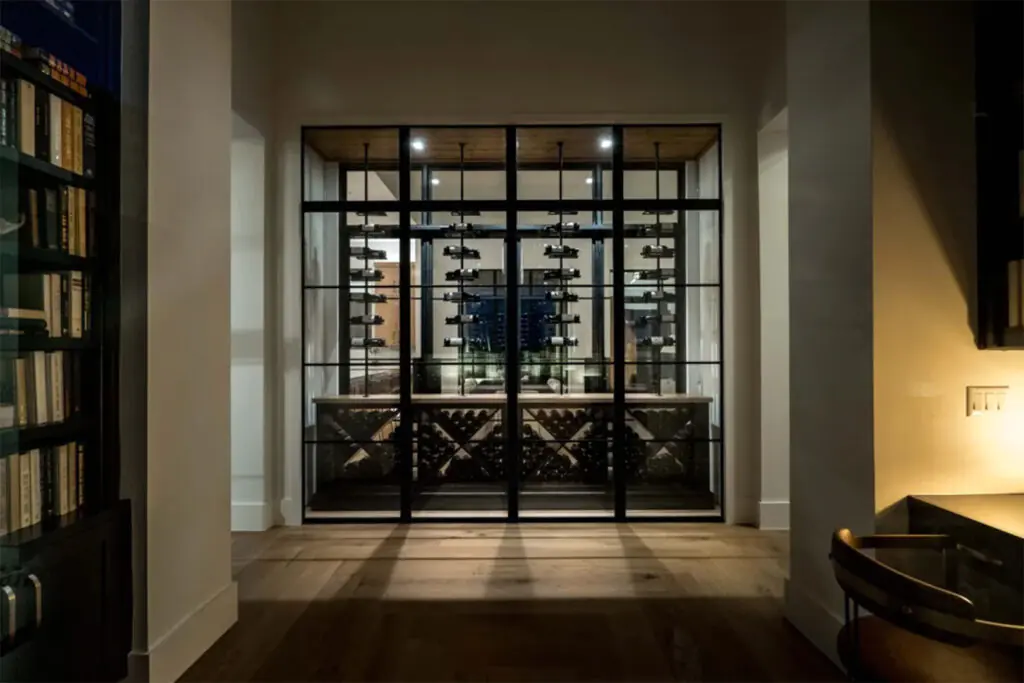 steel wine cellar doors