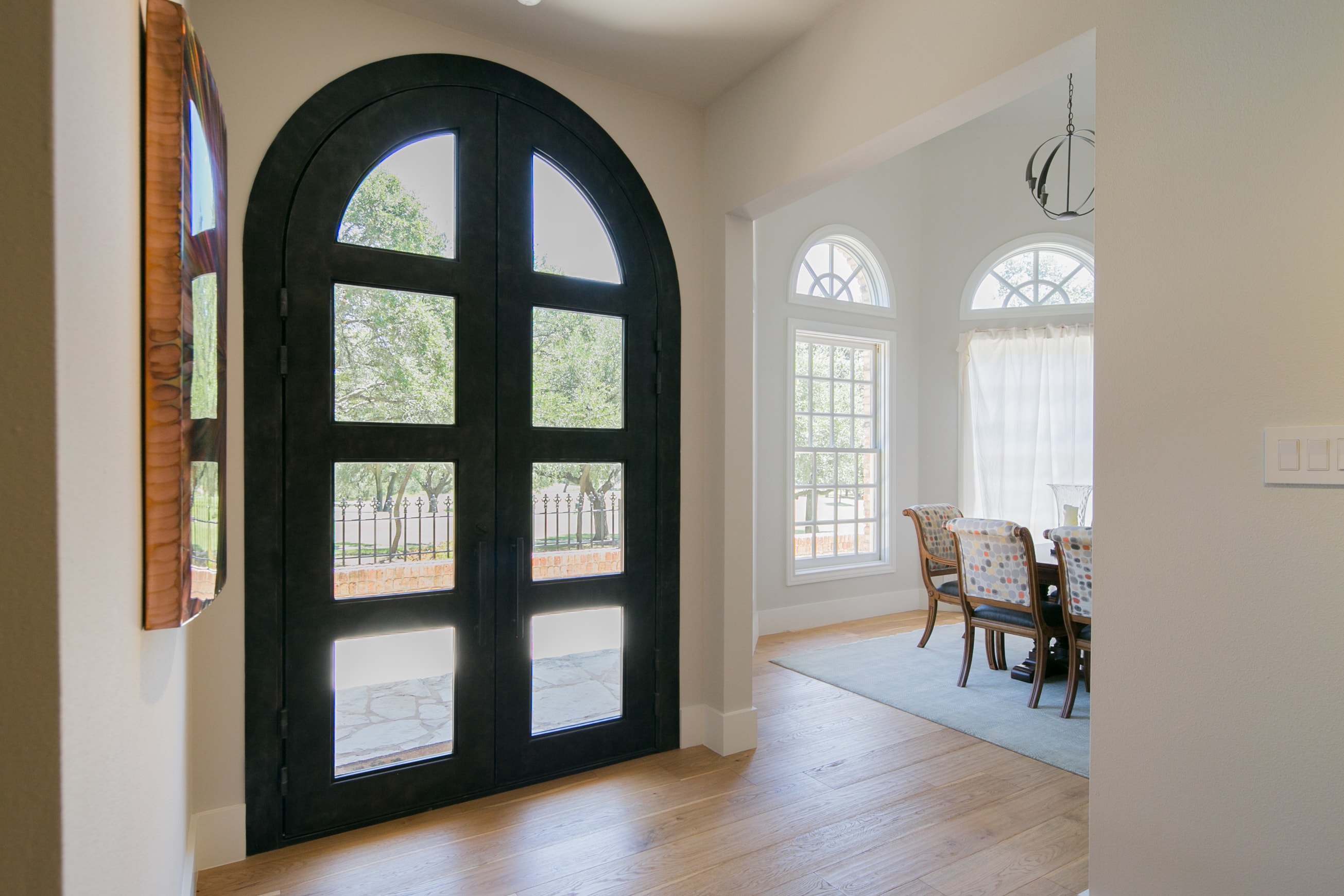 Ornate iron doors
